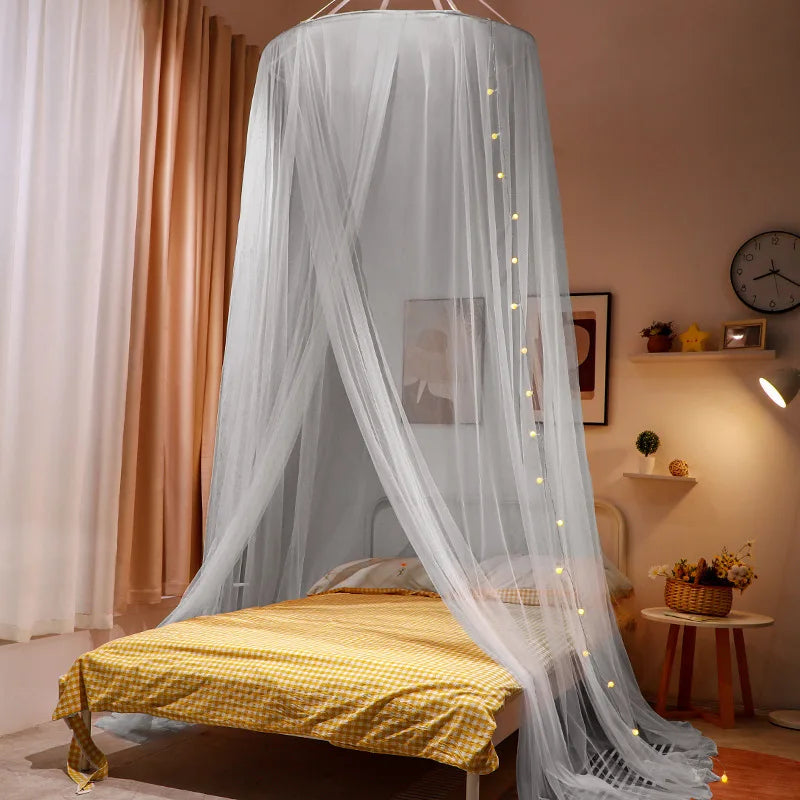 Moustiquaire de lit bleu anti-moustiques pour chambre