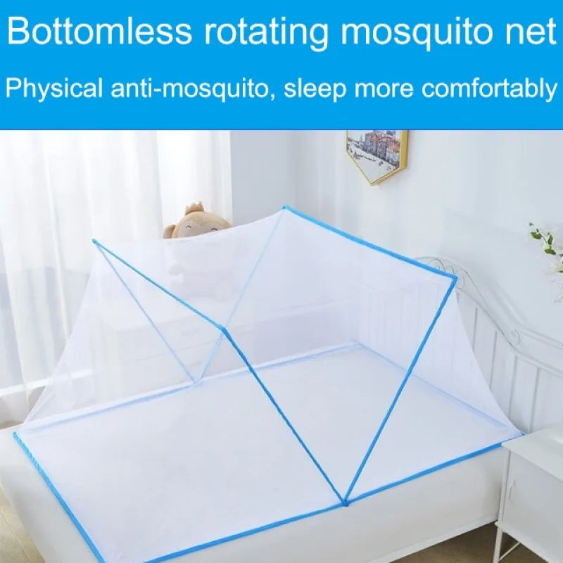 Moustiquaire de lit bleu anti-moustiques pour chambre