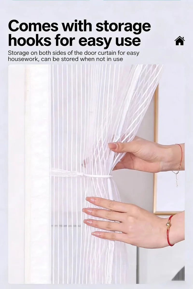 Moustiquaire de porte magnétique anti-insectes