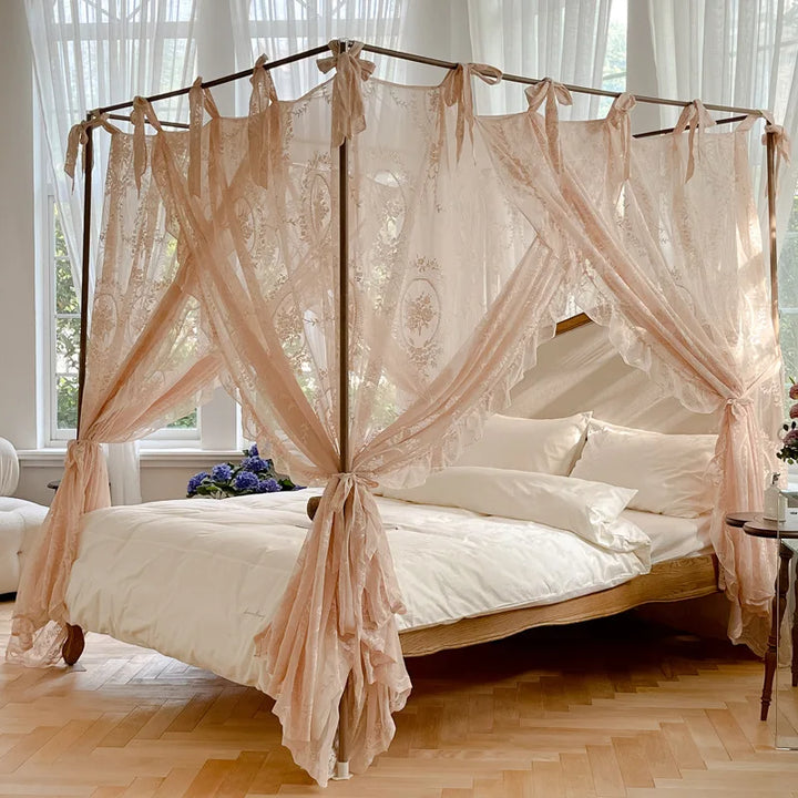 Moustiquaire de lit blanc 3 anti-moustiques pour chambre