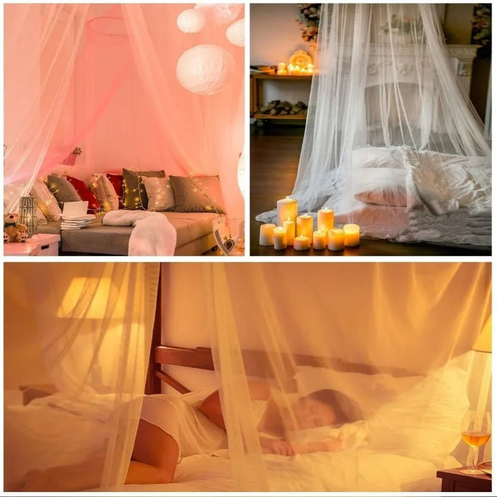 Moustiquaire de lit blanc anti-moustiques pour chambre