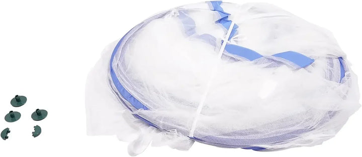 Moustiquaire de lit bleu anti-moustiques pour chambre