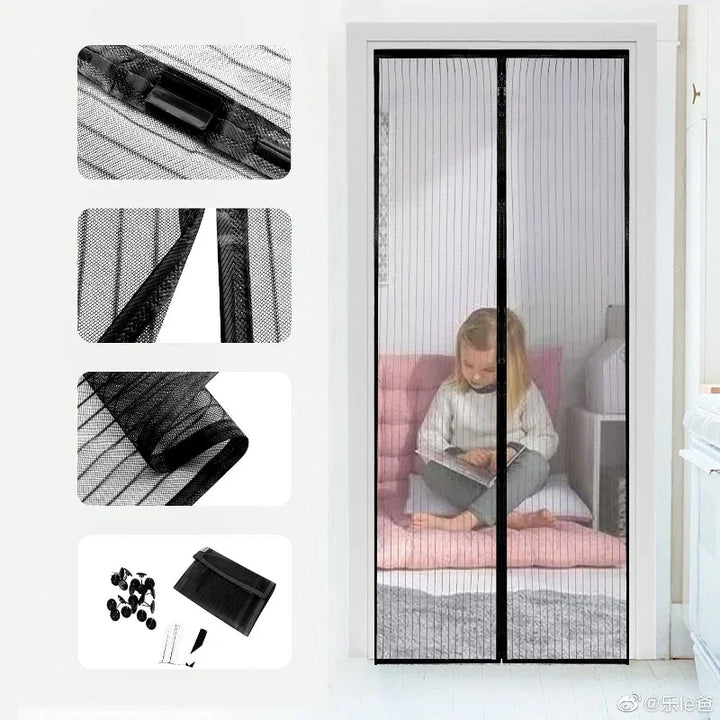 Moustiquaire de porte magnétique anti-insectes