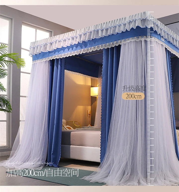Moustiquaire de lit vert anti-moustiques pour chambre