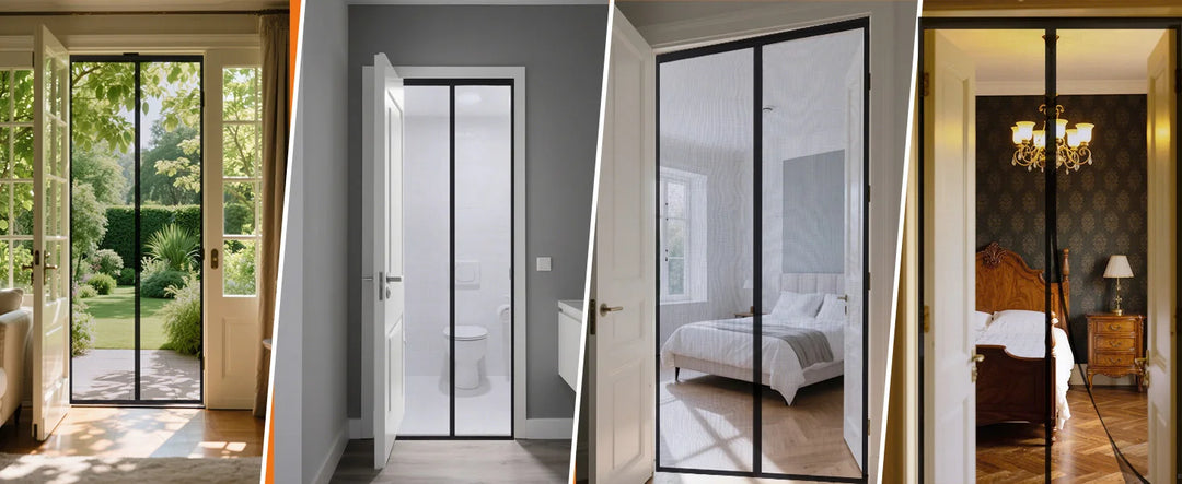 Moustiquaire de porte magnétique anti-insectes