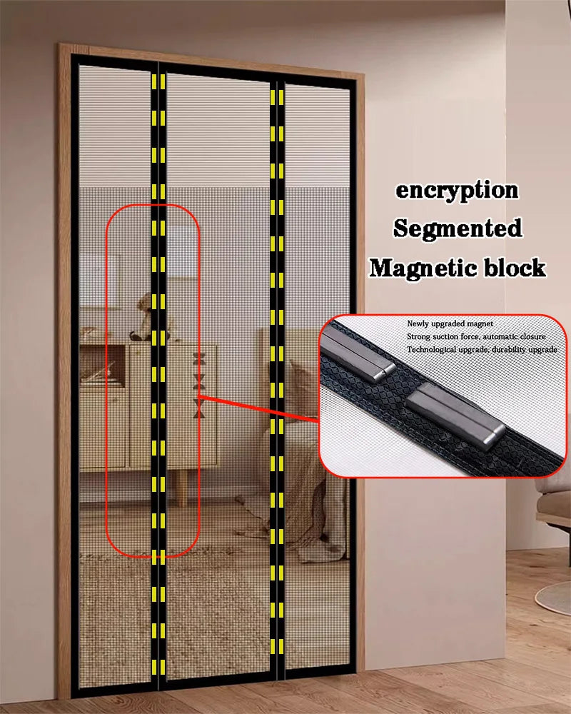 Moustiquaire de porte magnétique anti-insectes