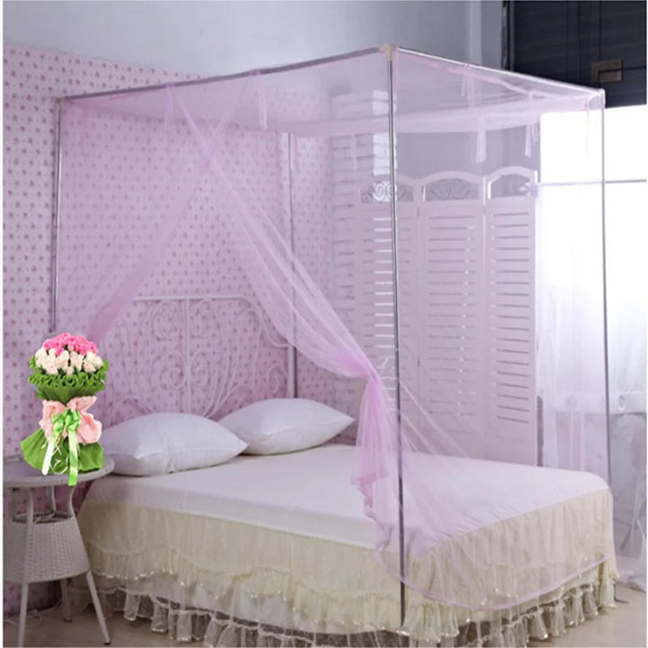 Moustiquaire de lit rose anti-moustiques pour chambre