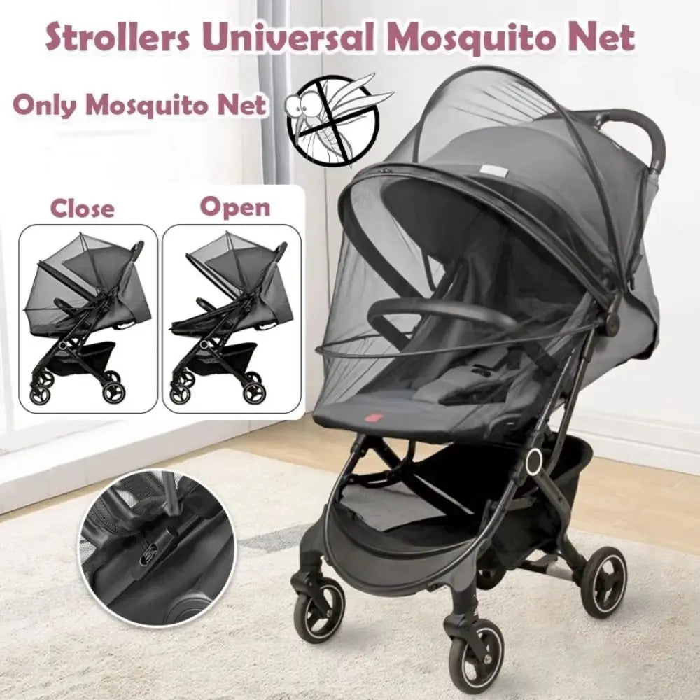 Moustiquaire de poussette noir pour bébé