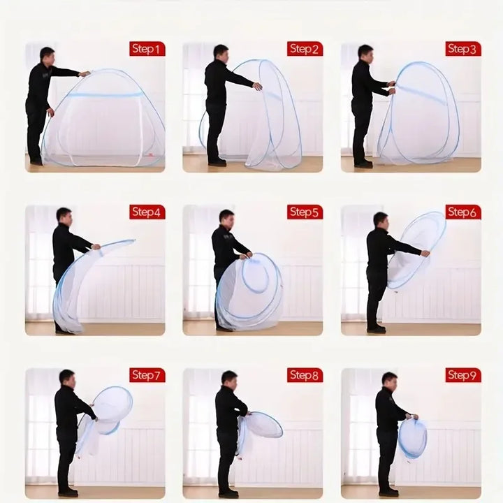 Moustiquaire de lit gris anti-moustiques pour chambre