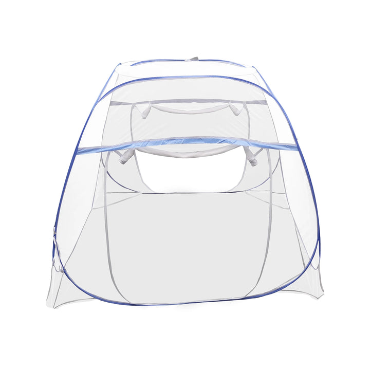 Moustiquaire de lit bleu anti-moustiques pour chambre