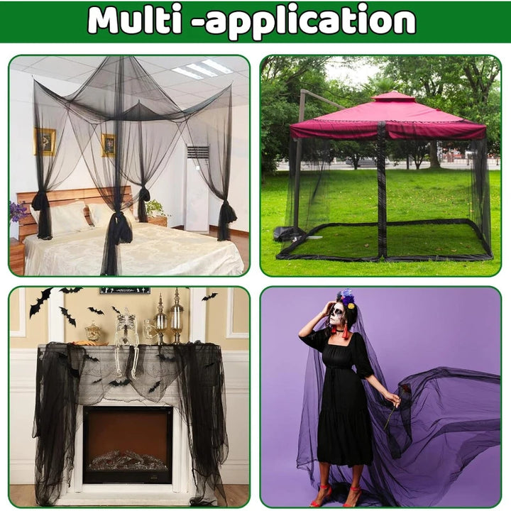 Filet anti-insectes de jardin noir à maille fine