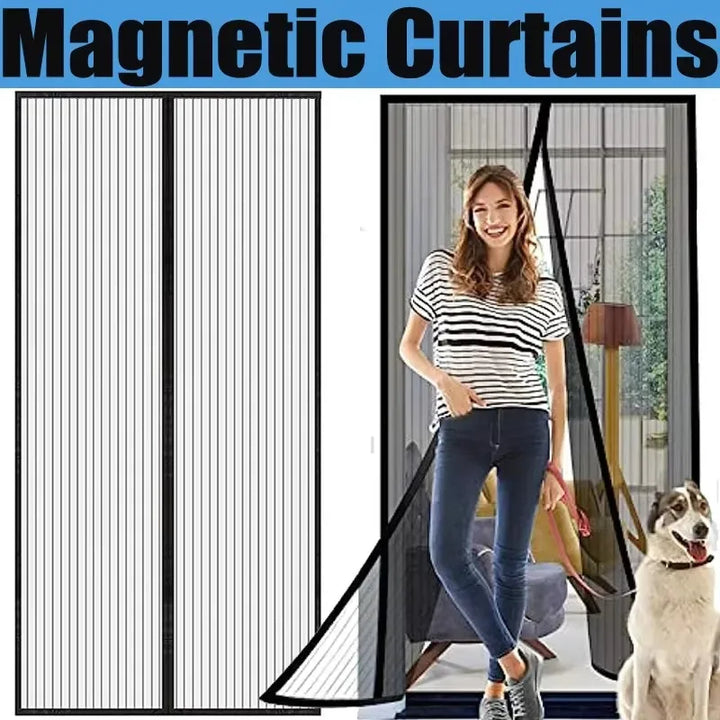 Moustiquaire de porte magnétique anti-insectes