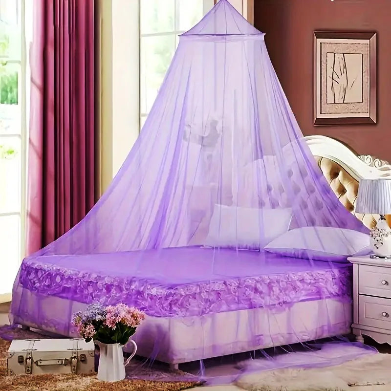Moustiquaire de lit bleu anti-moustiques pour chambre