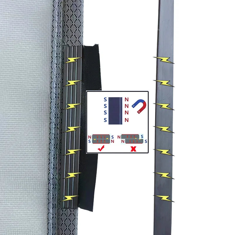Moustiquaire de fenêtre auto-agrippante anti-moustiques