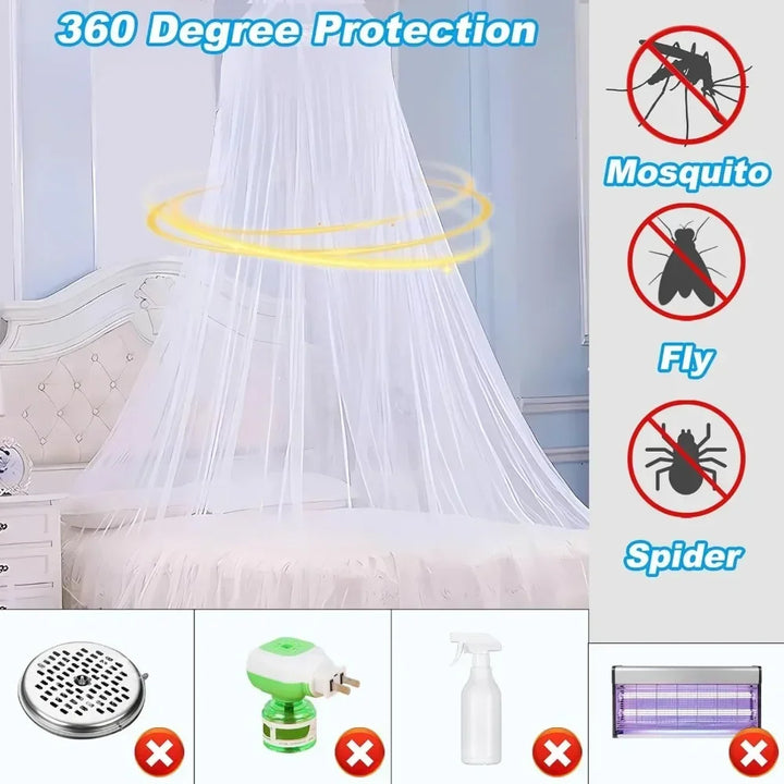 Moustiquaire de lit bleu anti-moustiques pour chambre