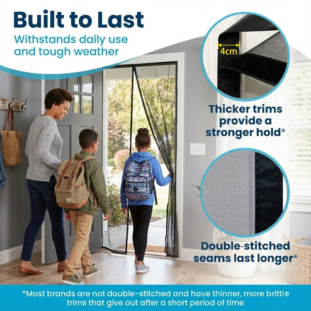 Moustiquaire de porte magnétique anti-insectes