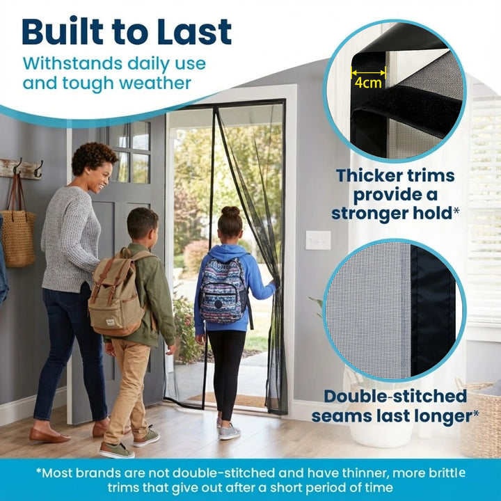 Moustiquaire de porte magnétique anti-insectes