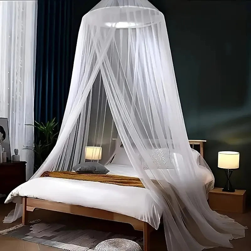 Moustiquaire de lit bleu anti-moustiques pour chambre