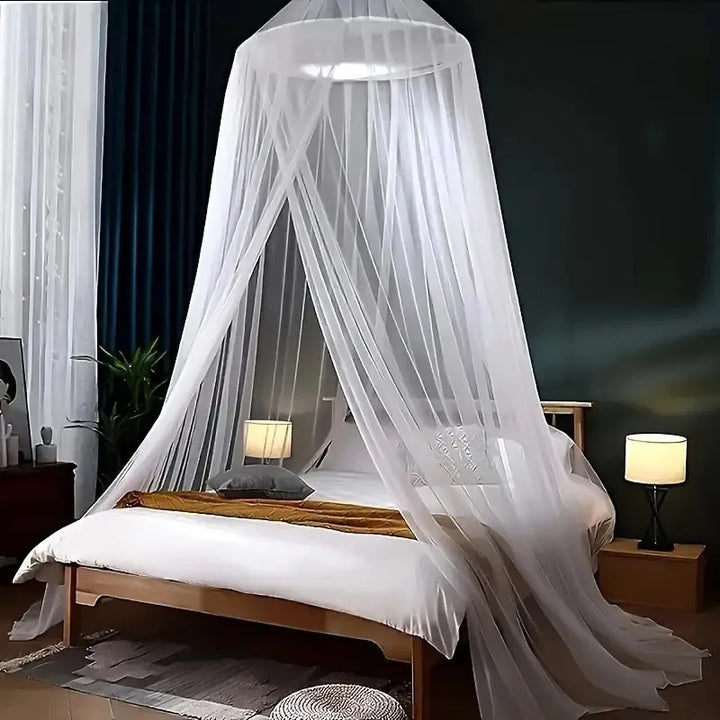 Moustiquaire de lit bleu anti-moustiques pour chambre