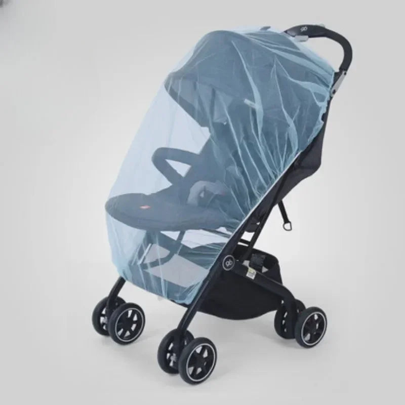 Moustiquaire de poussette bleu pour bébé
