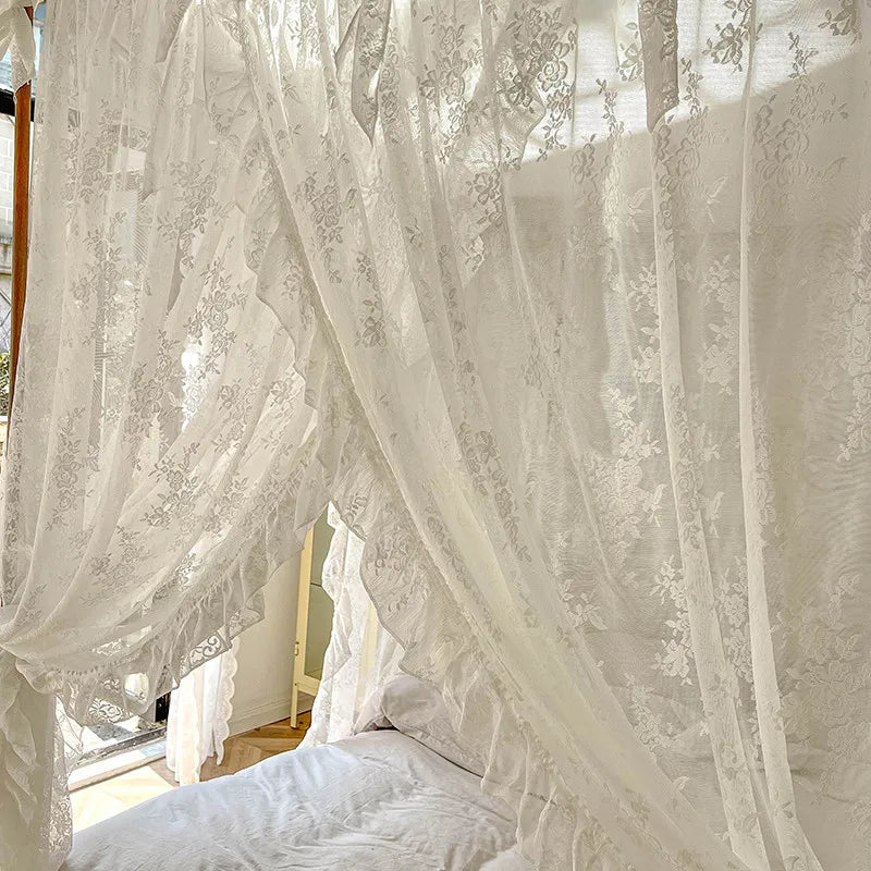 Moustiquaire de lit blanc 3 anti-moustiques pour chambre