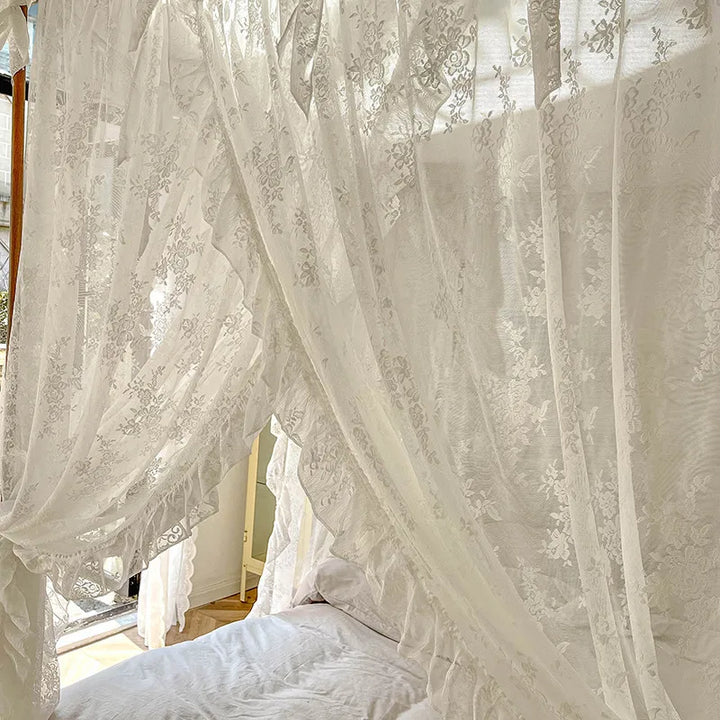 Moustiquaire de lit blanc 3 anti-moustiques pour chambre