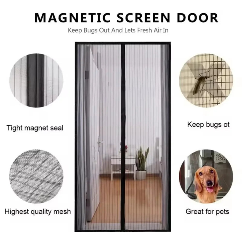 Moustiquaire de porte magnétique anti-insectes
