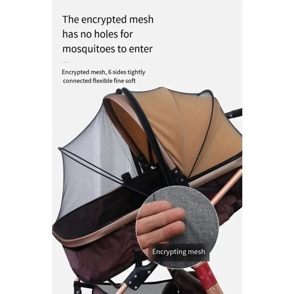 Moustiquaire de poussette noir pour bébé