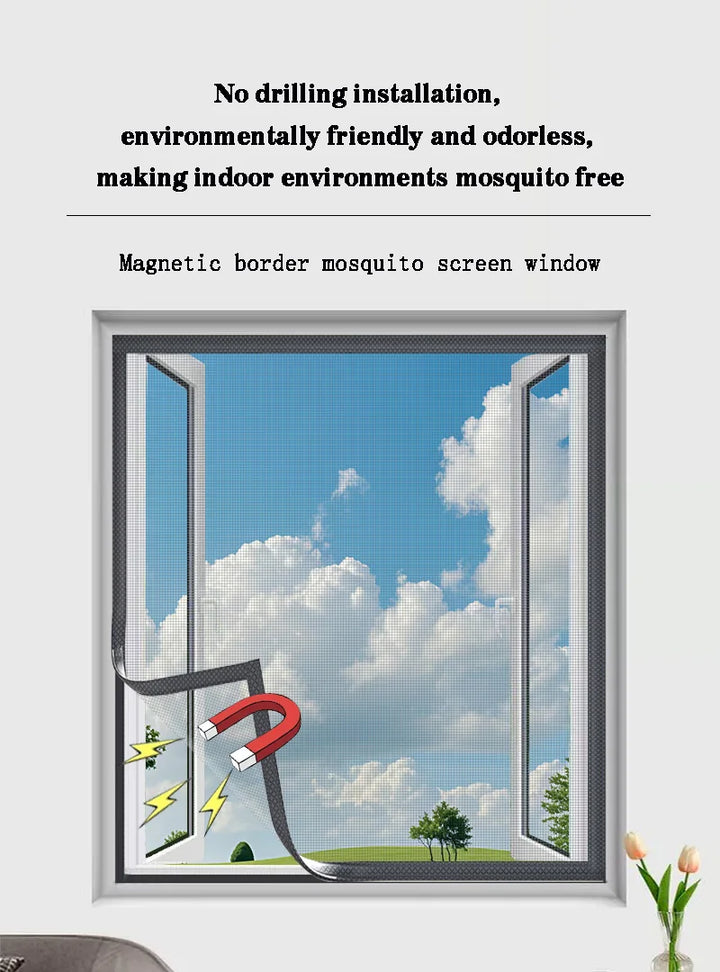 Moustiquaire de fenêtre auto-agrippante anti-moustiques