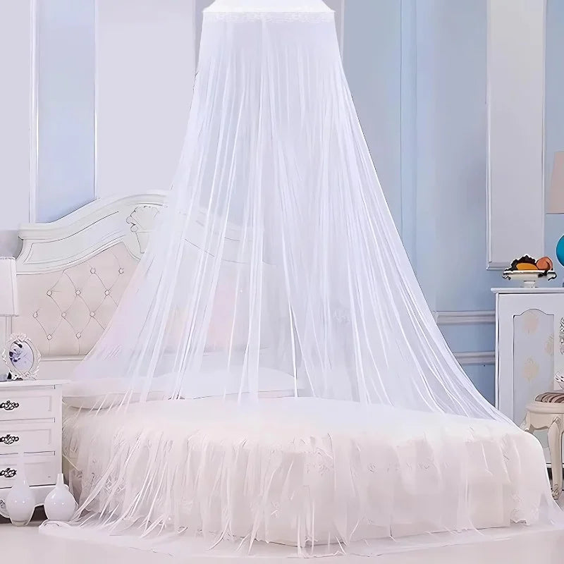 Moustiquaire de lit bleu anti-moustiques pour chambre