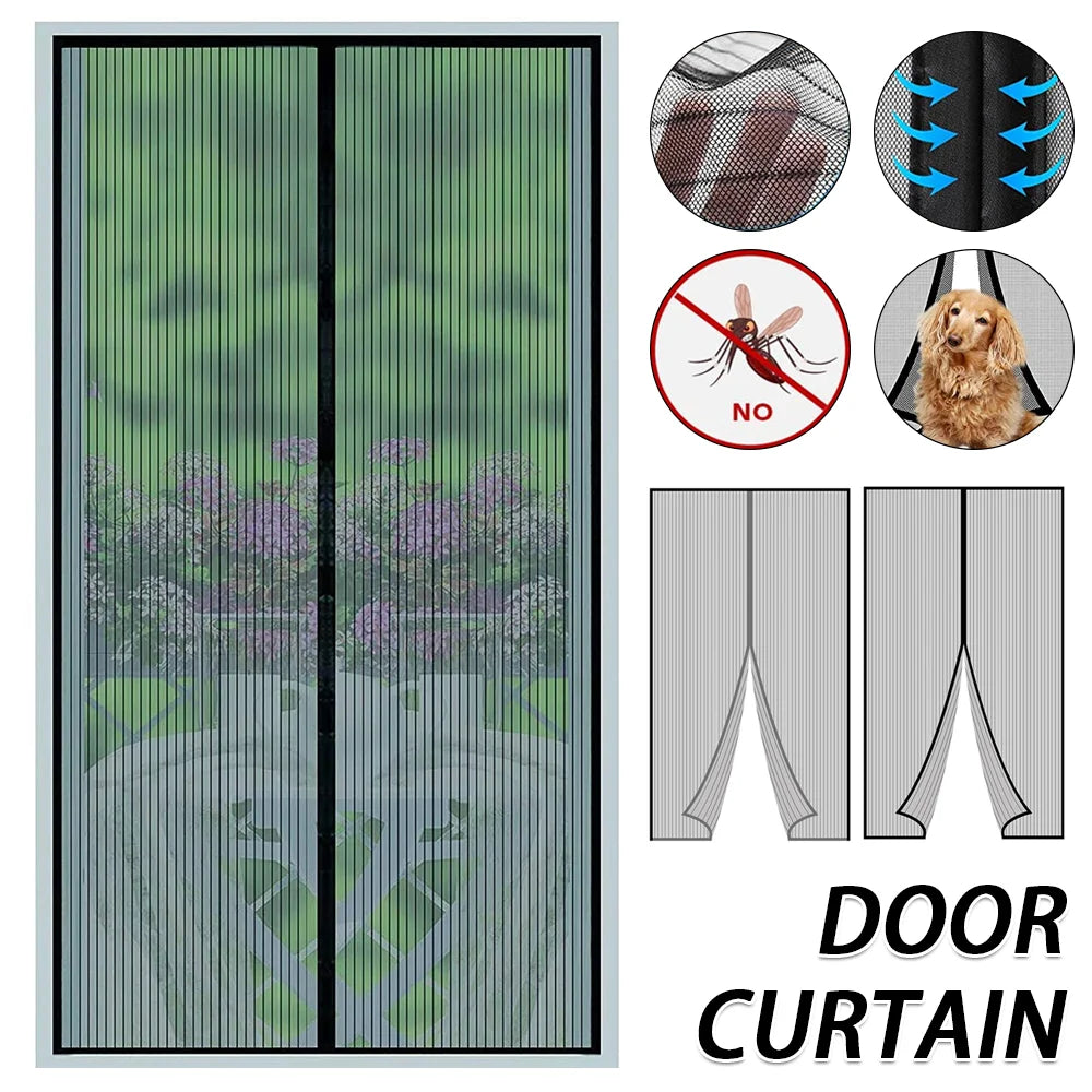 Moustiquaire de porte magnétique anti-insectes