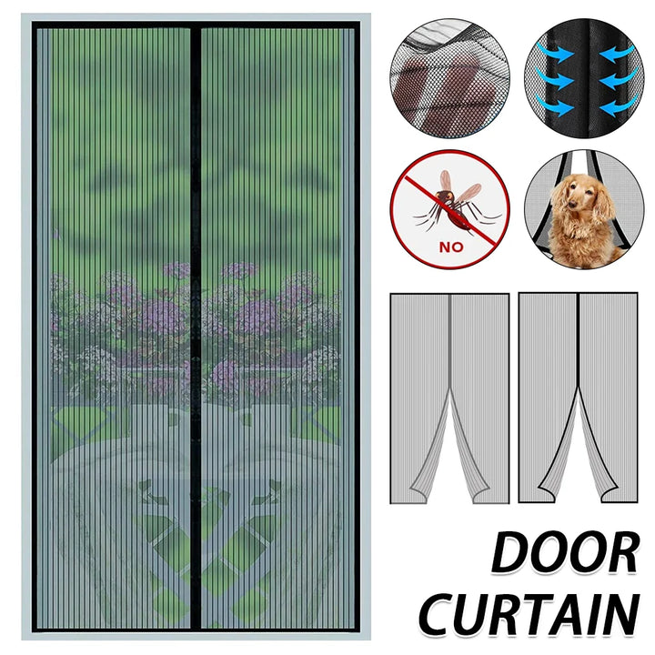 Moustiquaire de porte magnétique anti-insectes