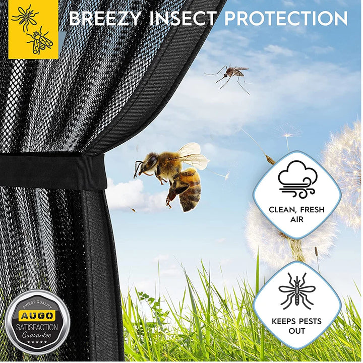Moustiquaire de porte magnétique anti-insectes