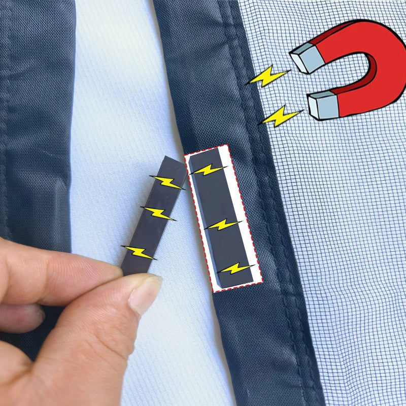 Moustiquaire de porte magnétique anti-insectes