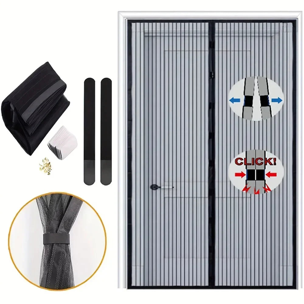 Moustiquaire de porte magnétique anti-insectes