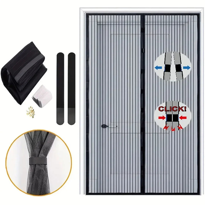 Moustiquaire de porte magnétique anti-insectes