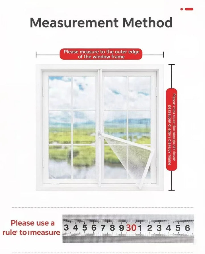 Moustiquaire de fenêtre auto-agrippante anti-moustiques