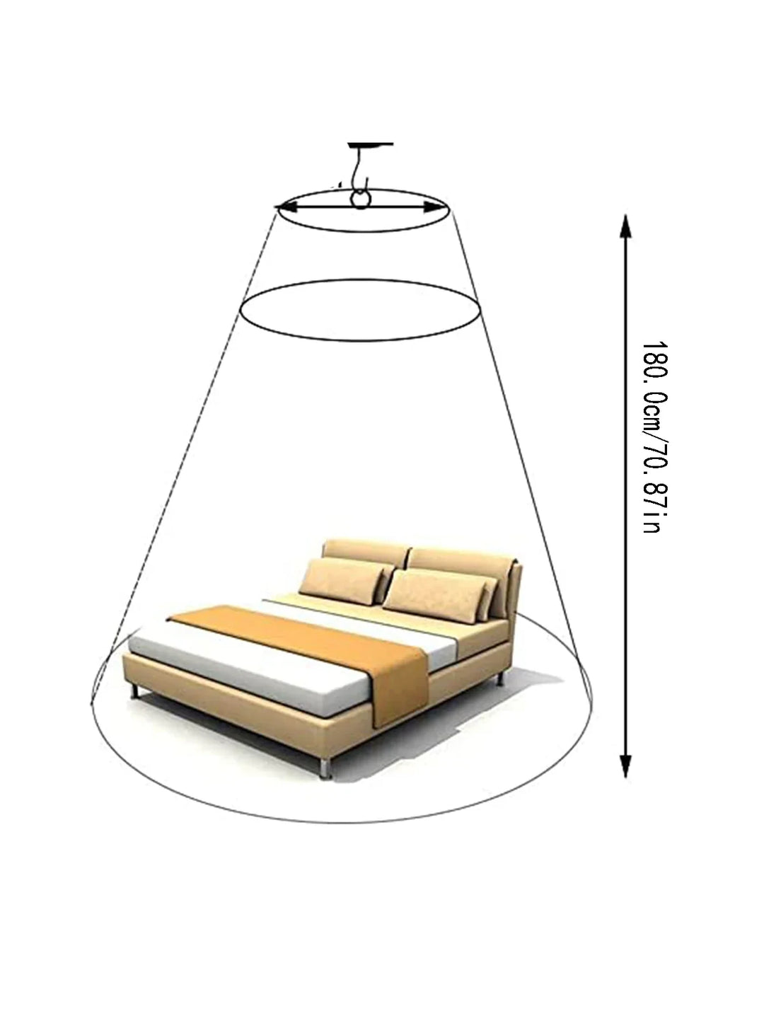 Moustiquaire de lit bleu anti-moustiques pour chambre