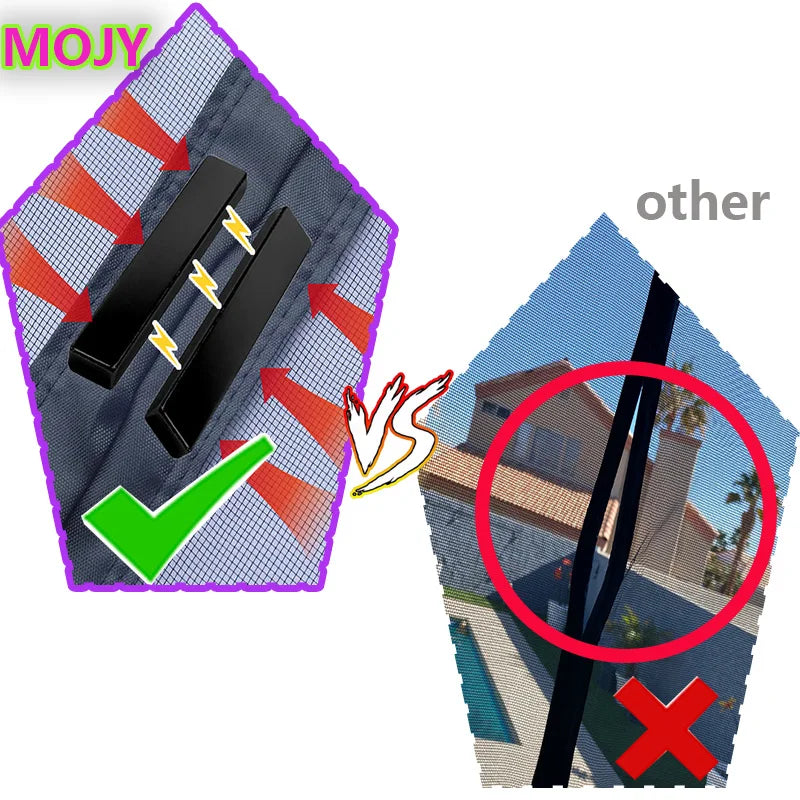 Moustiquaire de porte magnétique anti-insectes