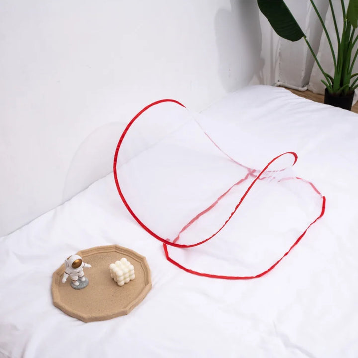 Moustiquaire de lit rouge anti-moustiques pour chambre