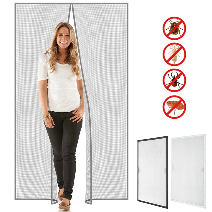 Moustiquaire de porte magnétique anti-insectes