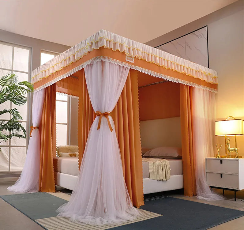 Moustiquaire de lit vert anti-moustiques pour chambre