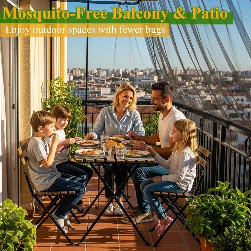 Filet anti-insectes de jardin noir à maille fine