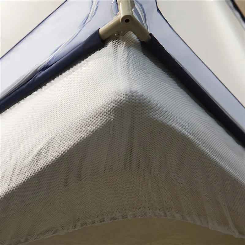 Moustiquaire de lit gris anti-moustiques pour chambre