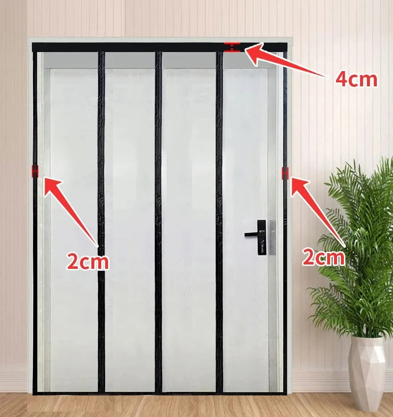 Moustiquaire de porte magnétique anti-insectes