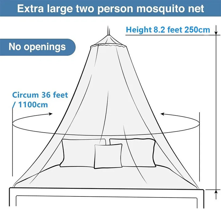 Moustiquaire de lit blanc anti-moustiques pour chambre