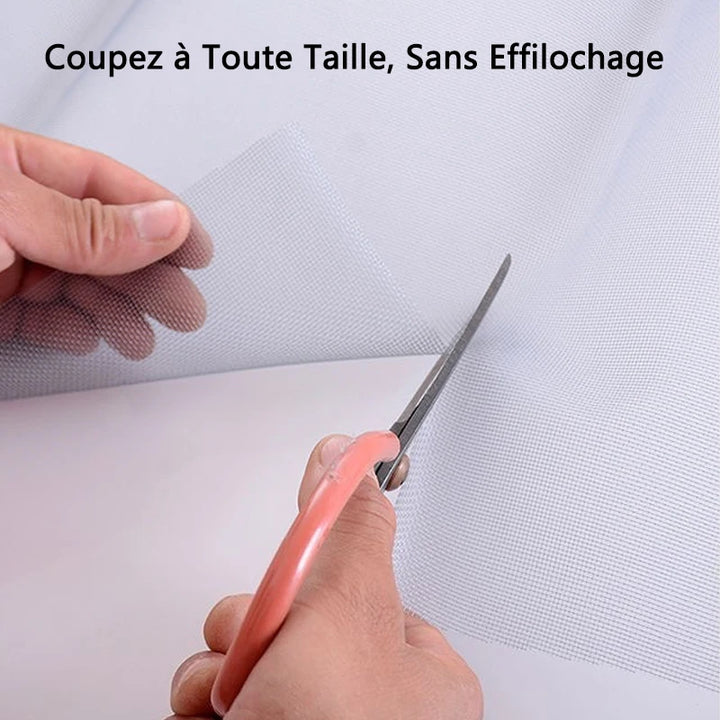 Moustiquaire de fenêtre blanc auto-agrippante anti-moustiques