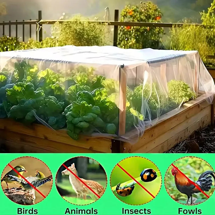 Filet anti-insectes de jardin noir à maille fine
