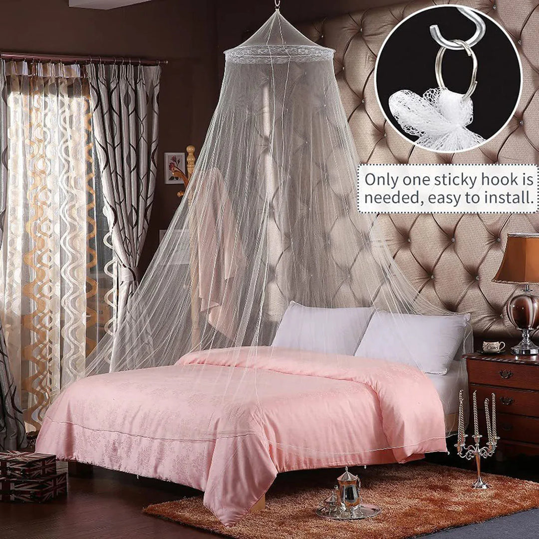 Moustiquaire de lit bleu anti-moustiques pour chambre