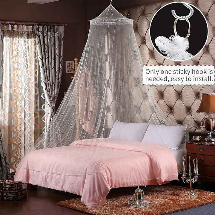 Moustiquaire de lit bleu anti-moustiques pour chambre